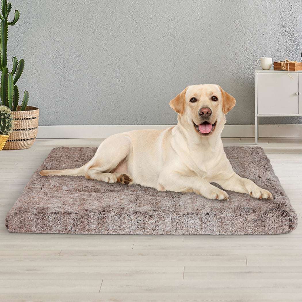 PaWz Dog Mat Pet Calming Bed Memory L Coffee Large-1910112983200174086