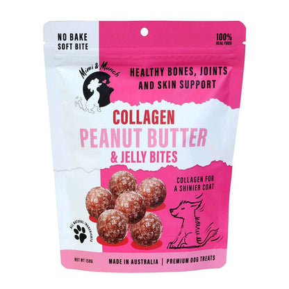Collagen Peanut Butter & Jelly Bites Bundle Natural Dog Treats Pet Savers