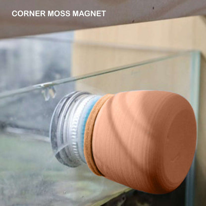 Corner Moss Magnet Aquarium Scraper - Brown Pet Savers