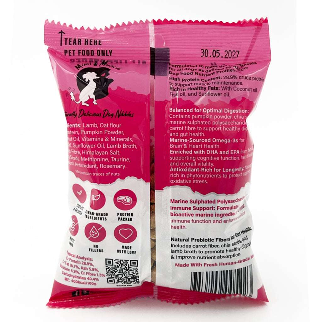 Doggios Lamb Chops - Tasty Lamb Dog Food Snack Pack 100g Pet Savers