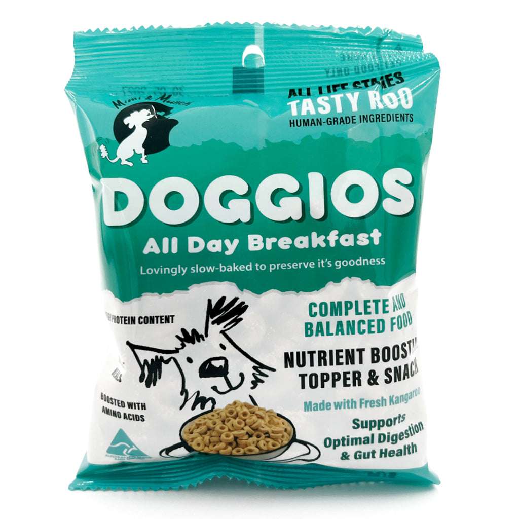 Doggios Tasty Kangaroo - All Day Breakfast Dog Food Snack Pack 100g Pet Savers