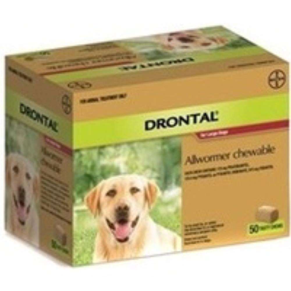 Drontal Small Dog Wormer 3kg (50tabs) Pet Savers