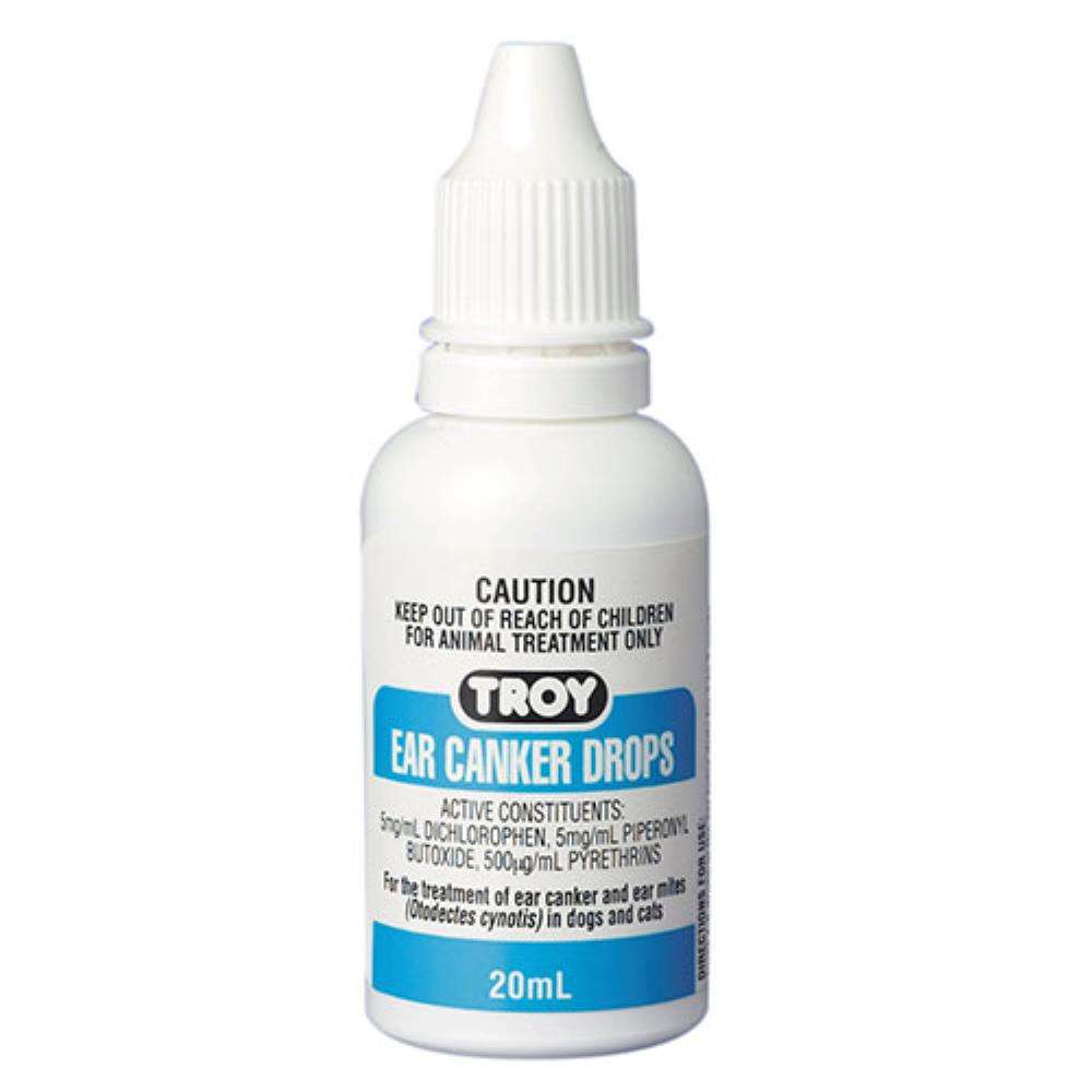 Ear Canker Drops for Dogs 20ml (Troy) Pet Savers