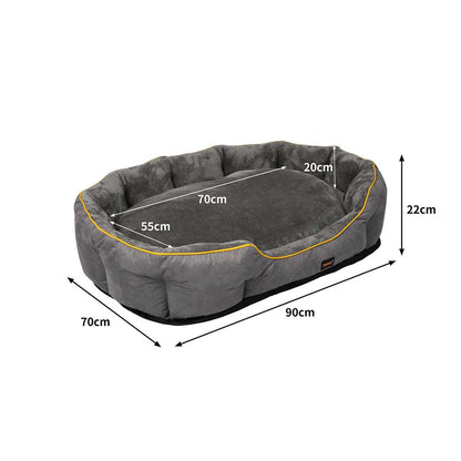 PaWz Electric Pet Heater Bed Heated L Grey Large-1910112462649298946
