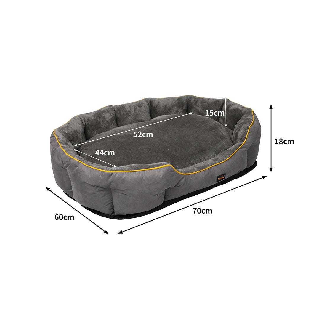 PaWz Electric Pet Heater Bed Heated M Grey Medium-1910112463077117954