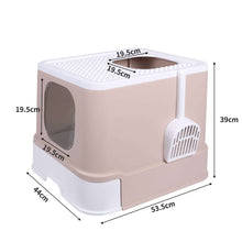PaWz Cat Litter Box Fully Enclosed Kitty Coffee-1910112950874673154