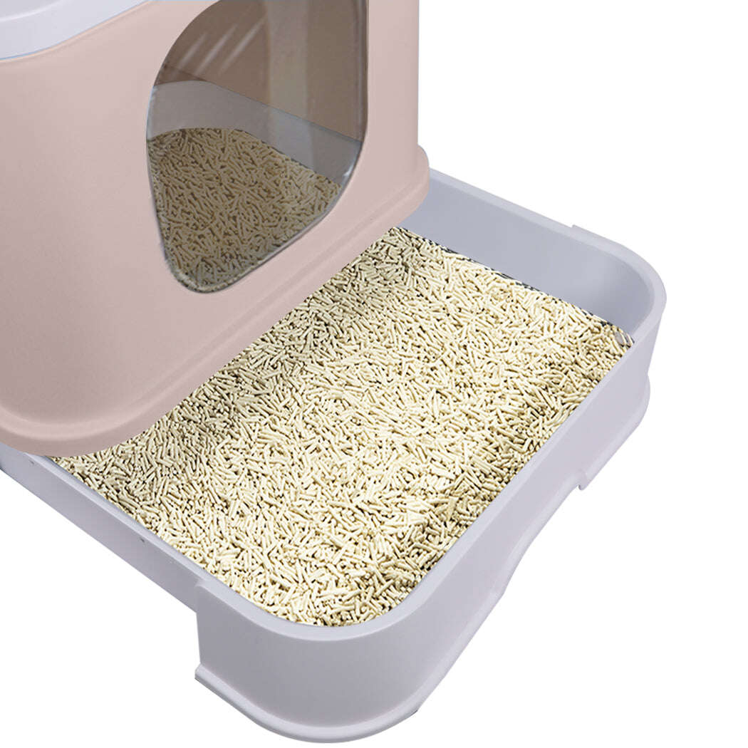 PaWz Cat Litter Box Fully Enclosed Kitty Coffee-1910112950874673156