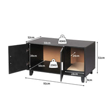 PaWz Enclosed Cat Litter Cabinet Box Black-1910112468802342914