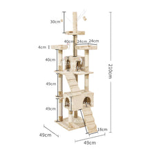 PaWz Cat Tree Scratching Post Scratcher Beige-1910113147444924418