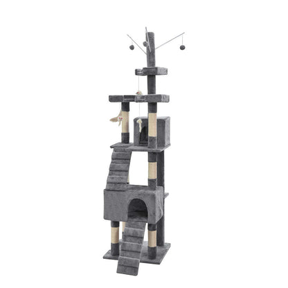 PaWz Cat Tree Scratching Post Scratcher Grey-1910113147604307969