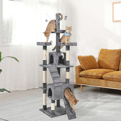 PaWz Cat Tree Scratching Post Scratcher Grey-1910113147604307975