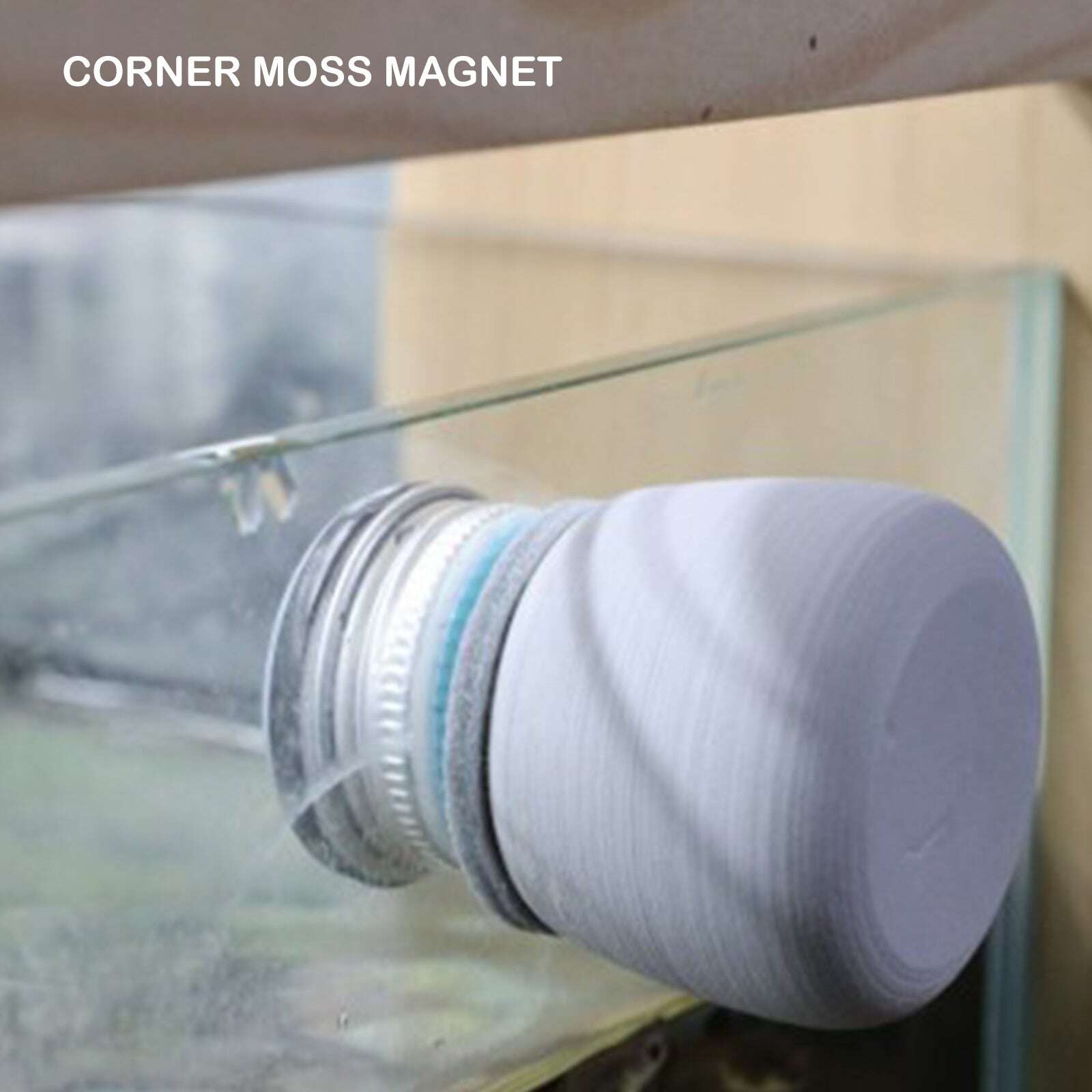 Fish Tank Corner Moss Magnet Scraper - Magnetic Algae Cleaner Pet Savers