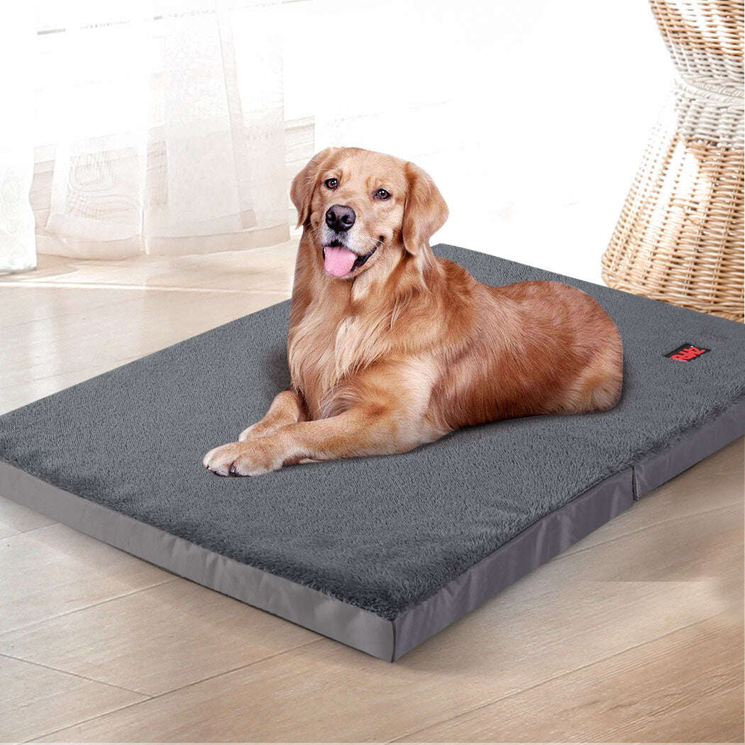 PaWz Pet Bed Foldable Dog Puppy Beds Grey Medium-1910113142122352646