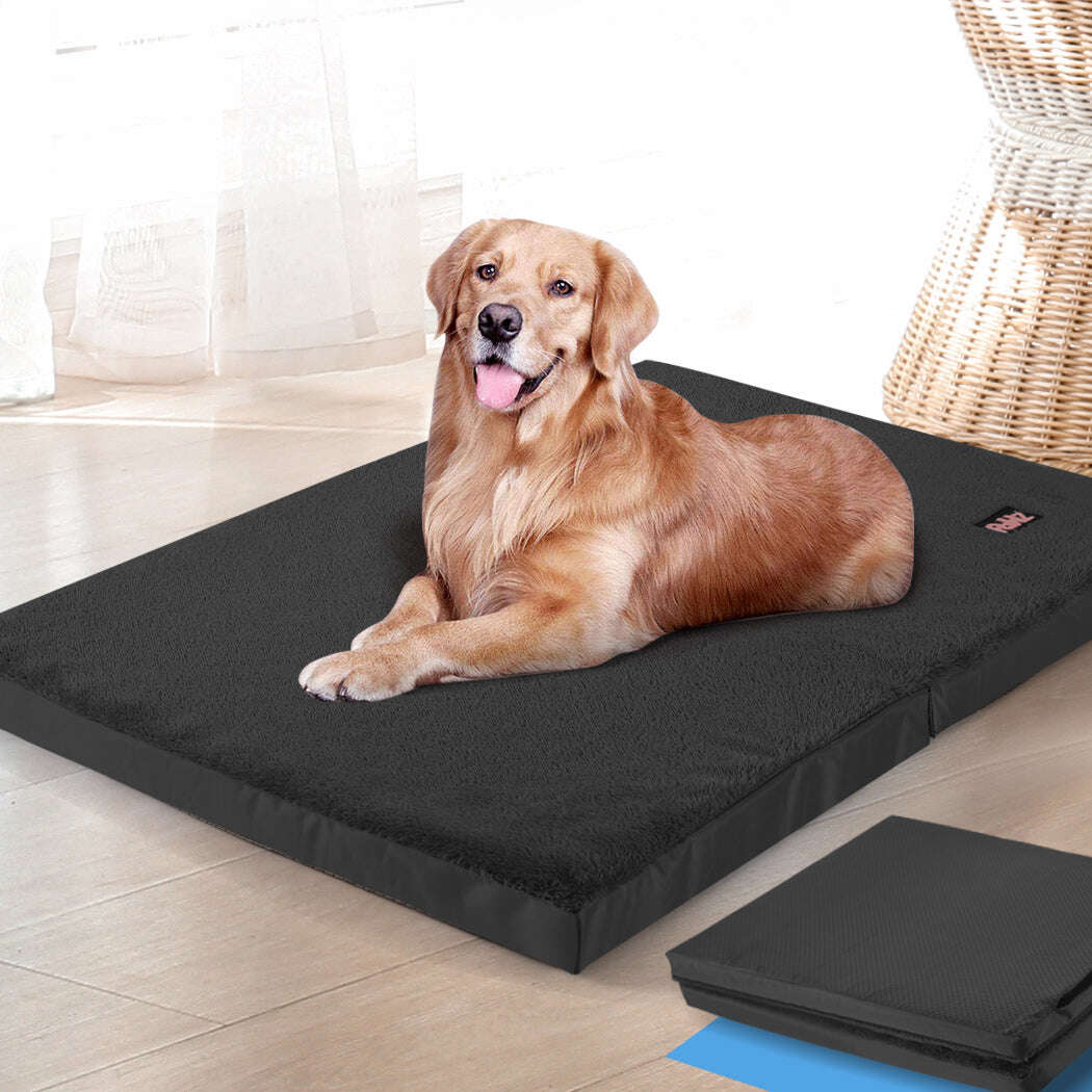 PaWz Pet Bed Foldable Dog Puppy Beds Black Medium-1910113141891665926