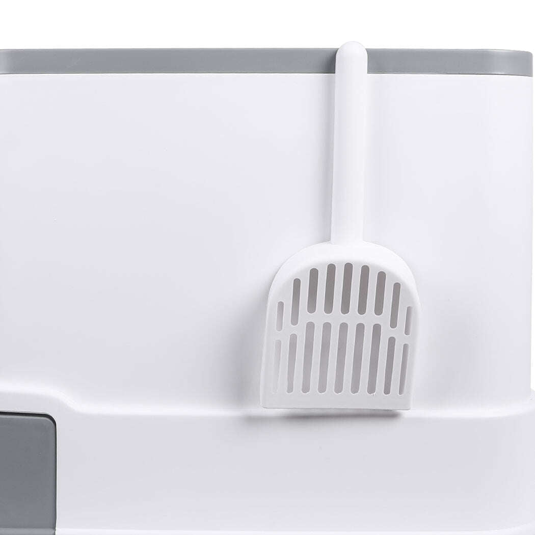 PaWz Cat Litter Box Fully Enclosed Kitty Grey-1910112951075999749