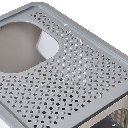 PaWz Cat Litter Box Fully Enclosed Kitty Grey-1910112951075999747