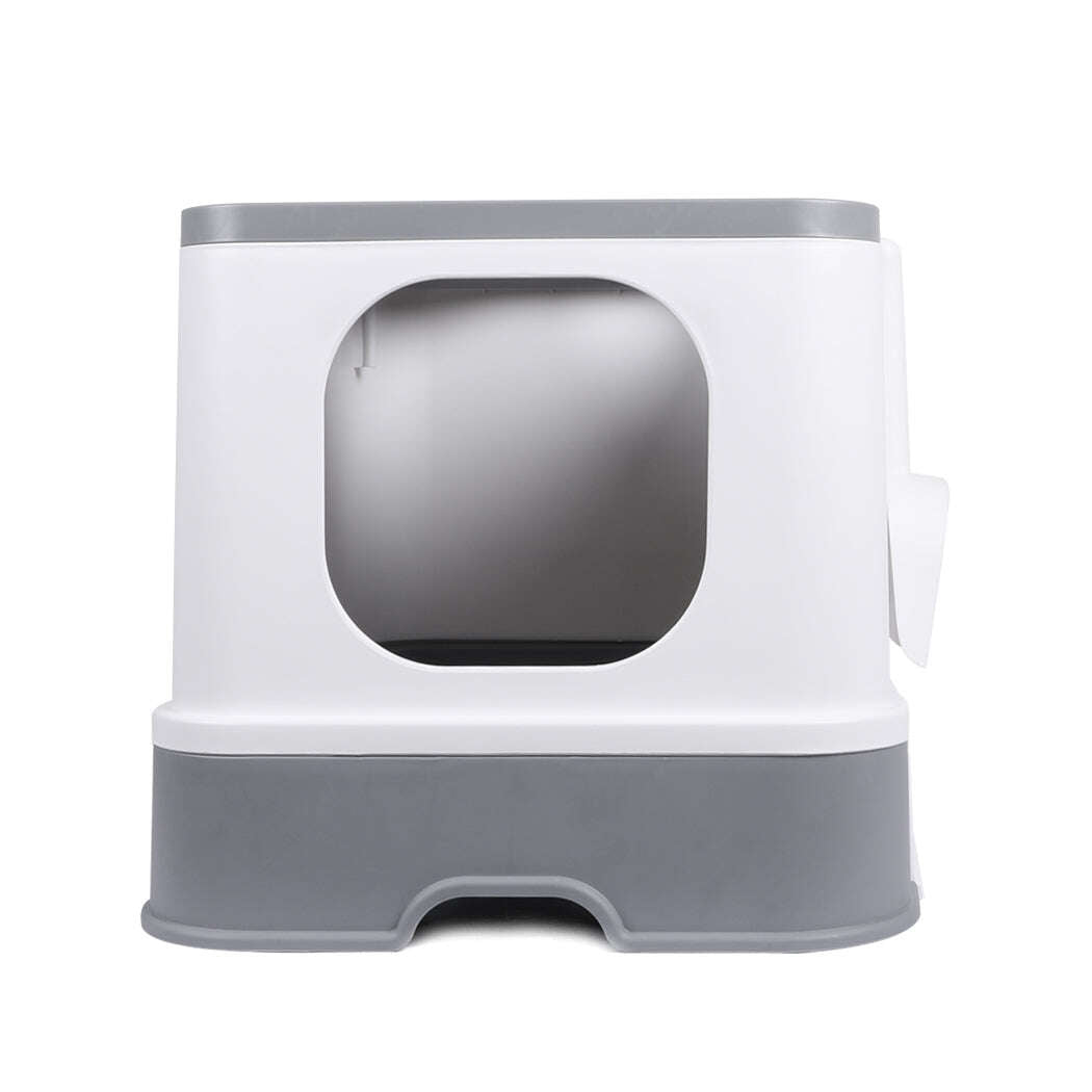 PaWz Cat Litter Box Fully Enclosed Kitty Grey-1910112951075999745