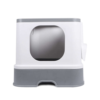 PaWz Cat Litter Box Fully Enclosed Kitty Grey-1910112951075999745