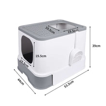 PaWz Cat Litter Box Fully Enclosed Kitty Grey-1910112951075999746