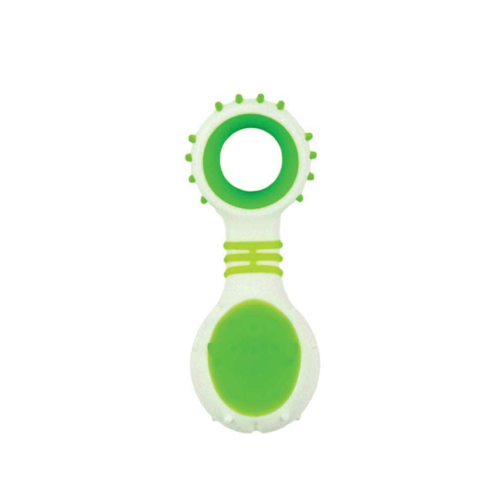 Green Dog Dental Rattle - Teething Toy for Puppies Pet Savers