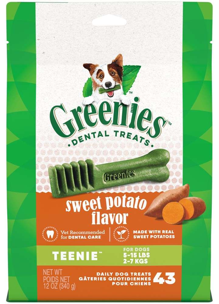 Greenies Dog Sweet Potato Treat Teenie 340g Pet Savers