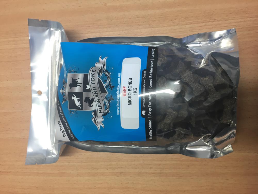 Huds & Toke Dog Beef Micro Bones 1kg