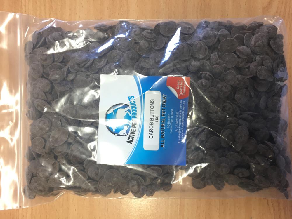 Huds & Toke Dog Carob Buttons 1kg (CARBUT)
