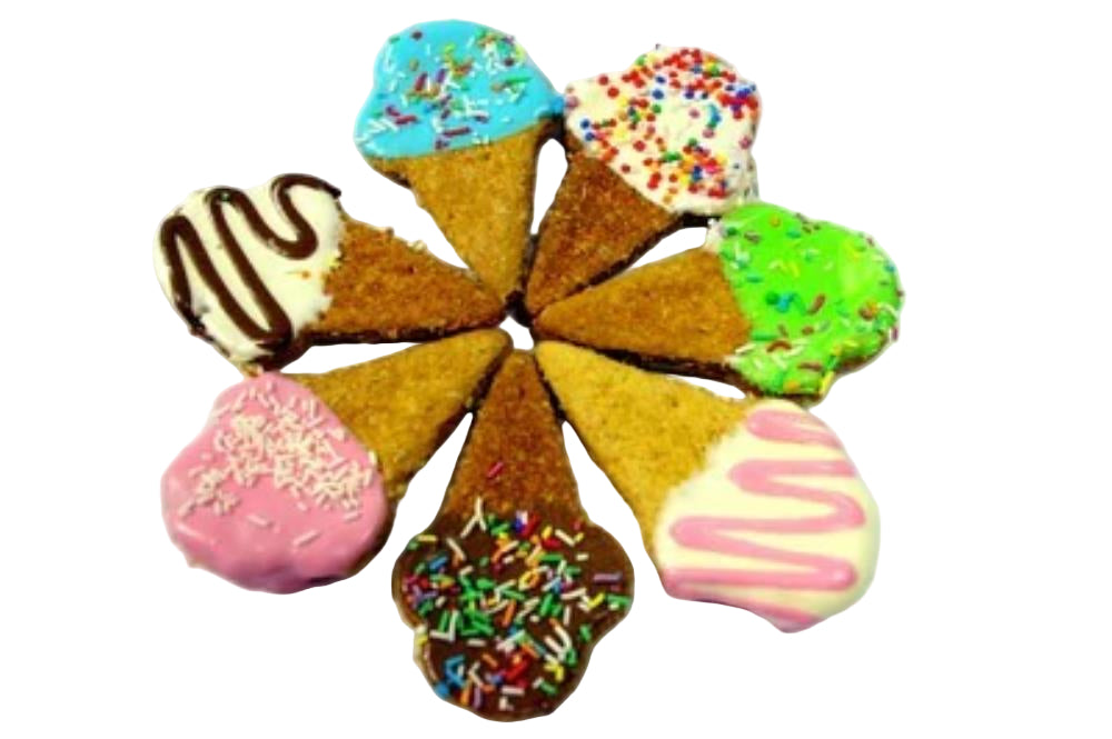 Huds & Toke Dog Ice Cream Cone Cookies 40pce