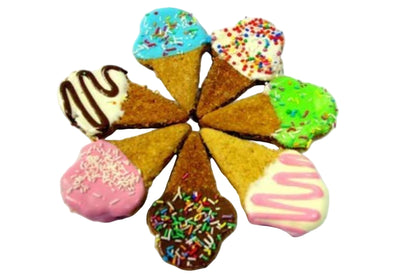 Huds & Toke Dog Ice Cream Cone Cookies 40pce