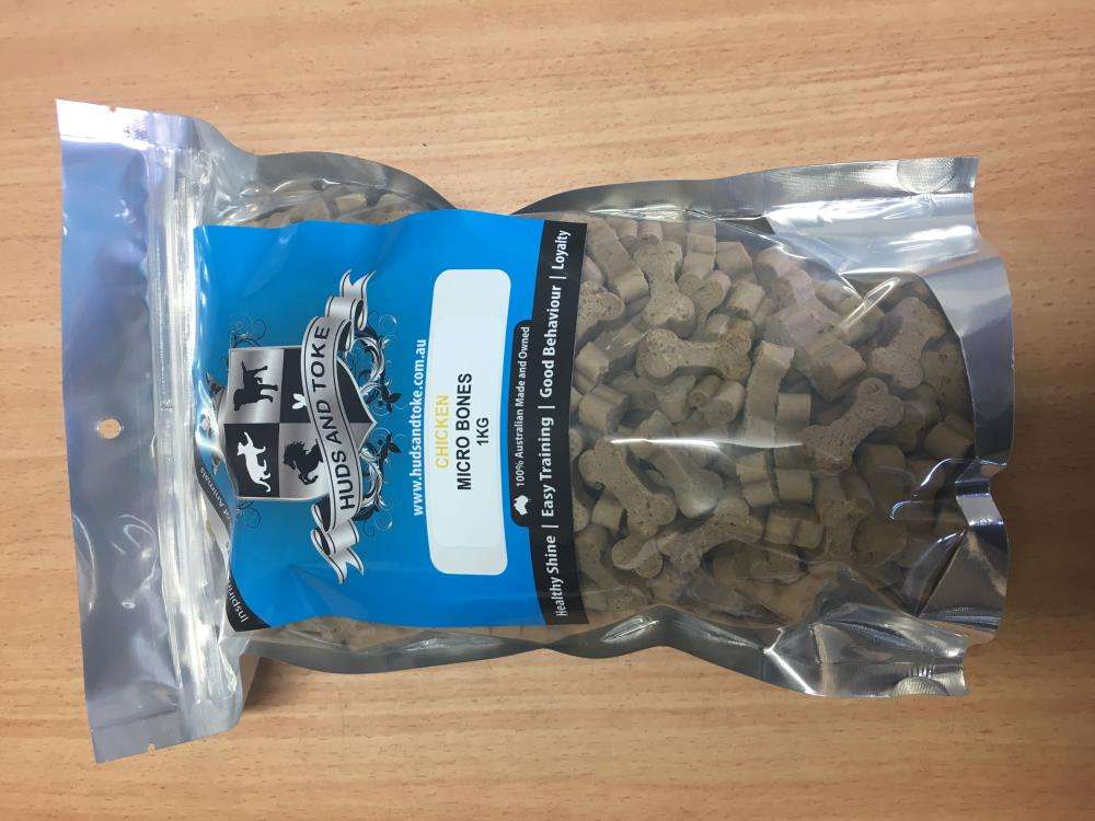 Huds & Toke Dog Chicken Micro Bones 1kg Pet Savers