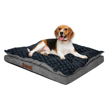 Dog Calming Bed Warm Soft Plush Comfy S Grey Small-1910112966888525824