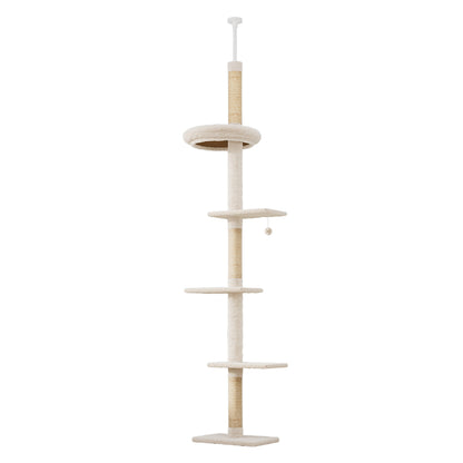 Pawz Cat Tree Tower Scratching Post Scratcher 230-275cm-1919892816268496896