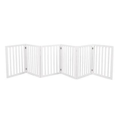 PaWz Wooden Pet Gate Dog Fence Safety White 100 Pack-1910112969287667712