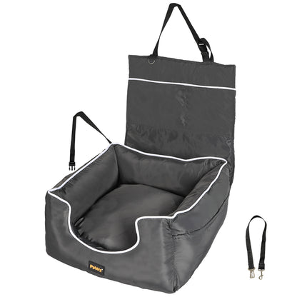 PaWz Dog Car Booster Seat Belt Pet Backrest Grey-1910112480655446016