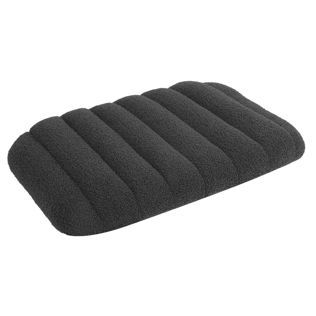 Pawz M Size Orthopedic Dog Bed with Sherpa Plush Removable Cover in Grey-1919892816750841856