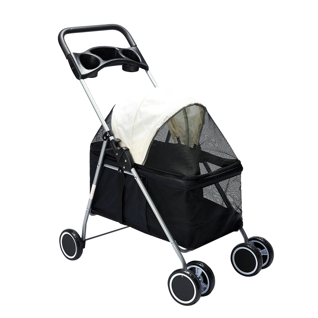 PaWz Large Pet Stroller Dog Cat Carrier Black-1910112545432276992