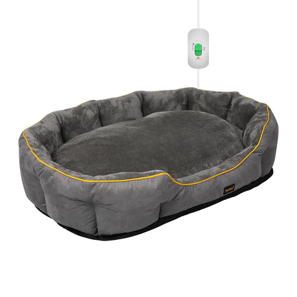 PaWz Electric Pet Heater Bed Heated M Grey Medium-1910112463077117952