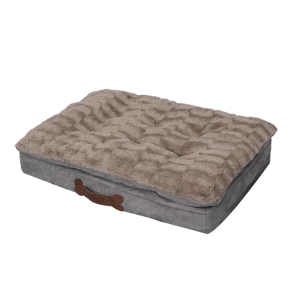 PaWz Dog Calming Bed Pet Cat Removable S Khaki Small-1910112967060492288