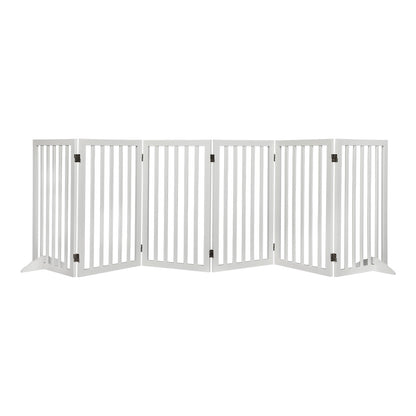 PaWz Wooden Pet Gate Dog Fence Safety White 10 Pack-1910112969476411392
