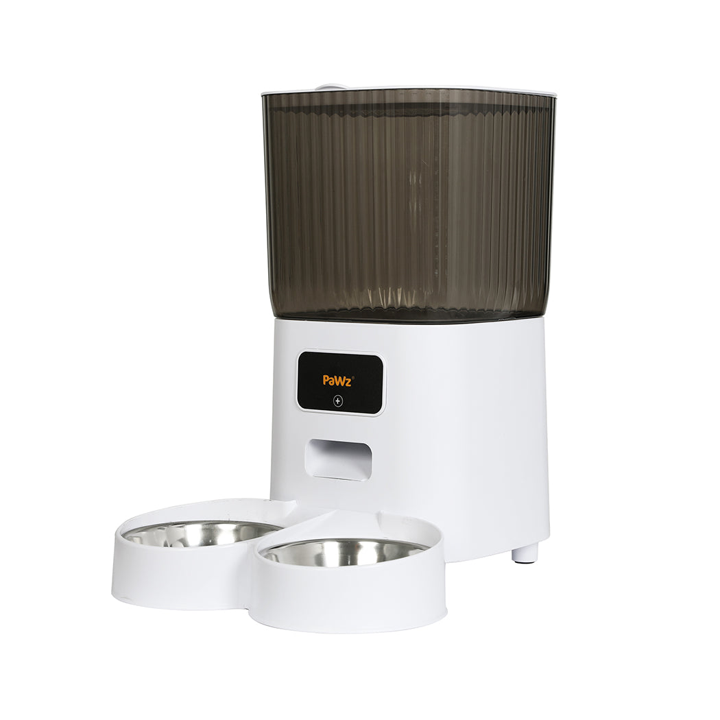 PaWz 5L Automatic Pet Feeder 2 Bowl White-1910112494526009344