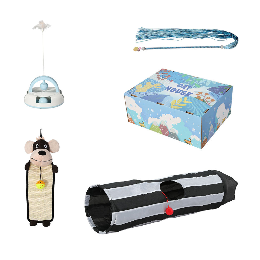 PaWz Interactive Pet Toy Set Cat Tunnel-1910112482467385344