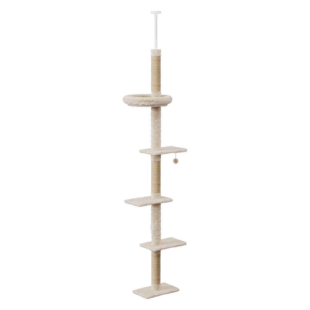 Pawz Cat Tree Tower Scratching Post Scratcher 230-275cm-1919892816268496897