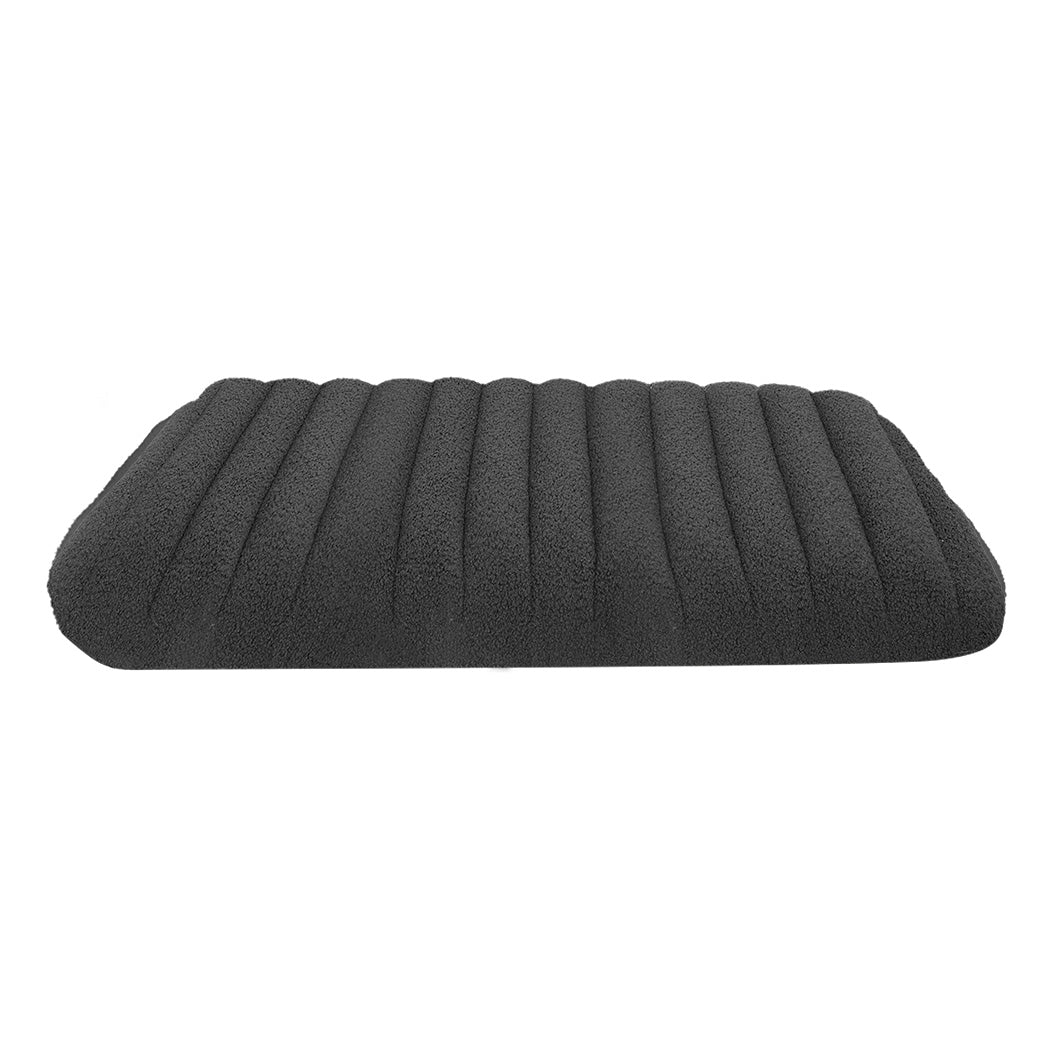 Pawz S Size Orthopedic Dog Bed with Sherpa Plush Removable Cover in Grey-1919892817057026049