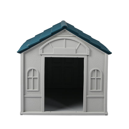 PaWz Dog Kennel Outdoor Indoor Pet Plastic L Blue-1910112971229630465