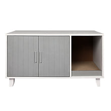 PaWz Enclosed Cat Litter Cabinet Box Grey-1910112468982697985