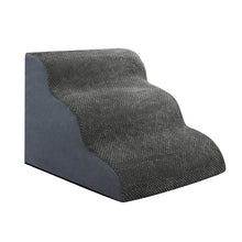 Pawz 3 Steps Pet Stairs Dog Ramp High Density Foam Grey-1919278361537024001