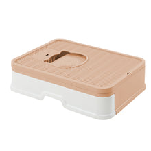 PaWz Foldable Cat Litter Box Tray Enclosed Pink-1910112470102577153