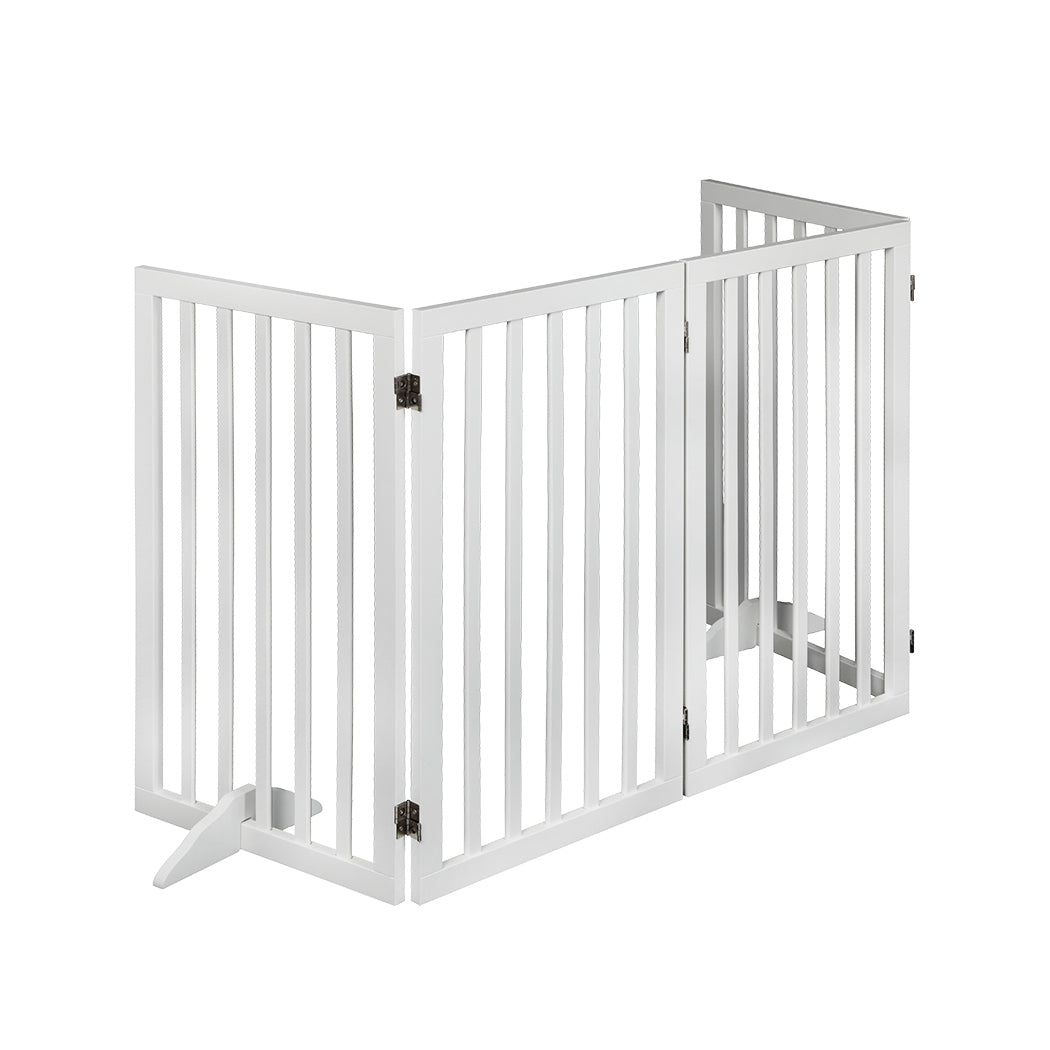 PaWz Wooden Pet Gate Dog Fence Safety White 800x 3MM-1910112968952123393