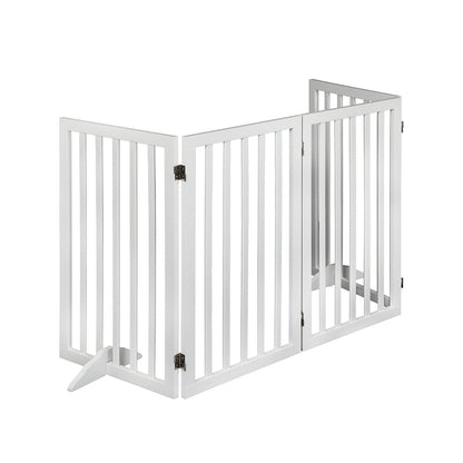 PaWz Wooden Pet Gate Dog Fence Safety White 800x 3MM-1910112968952123393