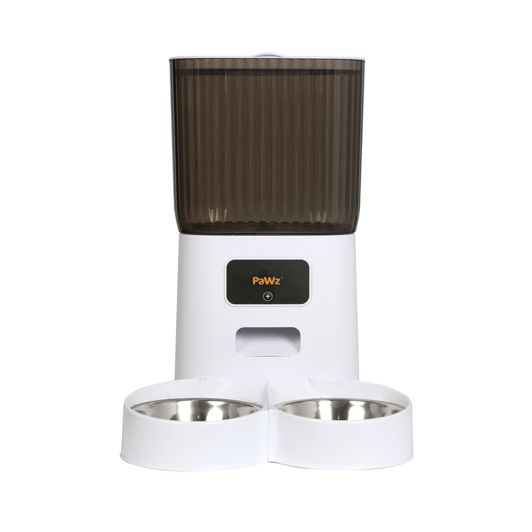 PaWz 5L Automatic Pet Feeder 2 Bowl White-1910112494526009345